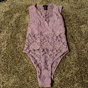 Lavender body suit